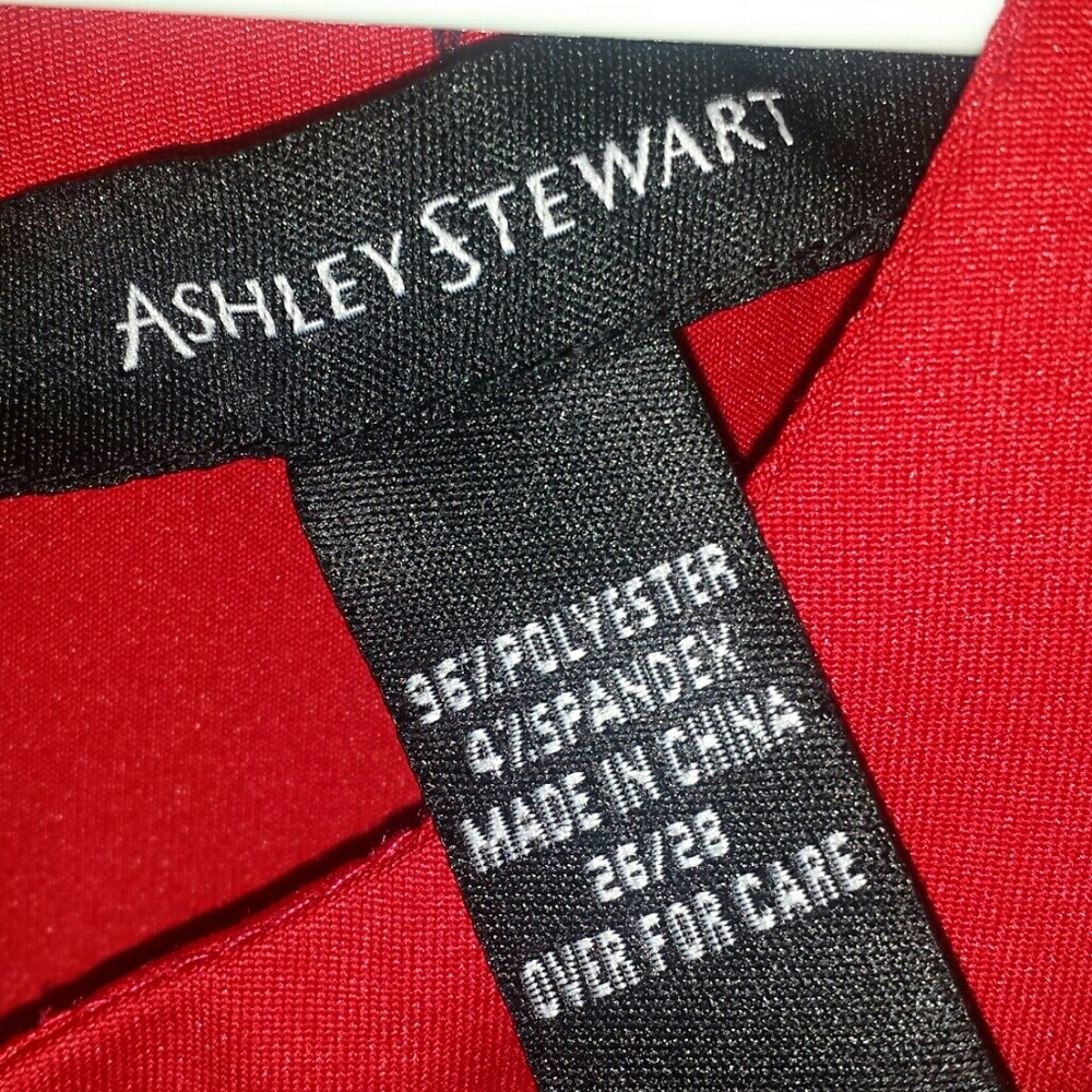 Ashley Stewart Maxi Dress Red Blue Print - Picture 6 of 8
